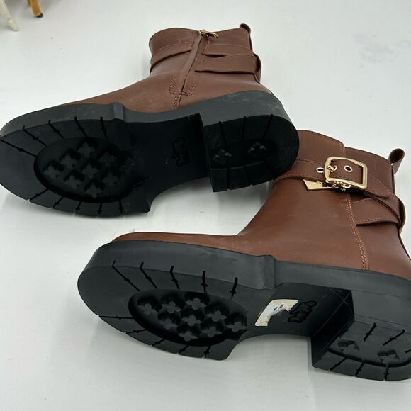Women’s coach lug sole  leather boots size 5.5 US - Picture 6 of 11